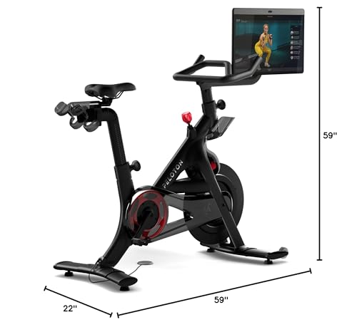 Peloton Bike+ | Indoor Stationary Exercise Bike with 24” HD, Anti-Reflective Rotating Touchscreen