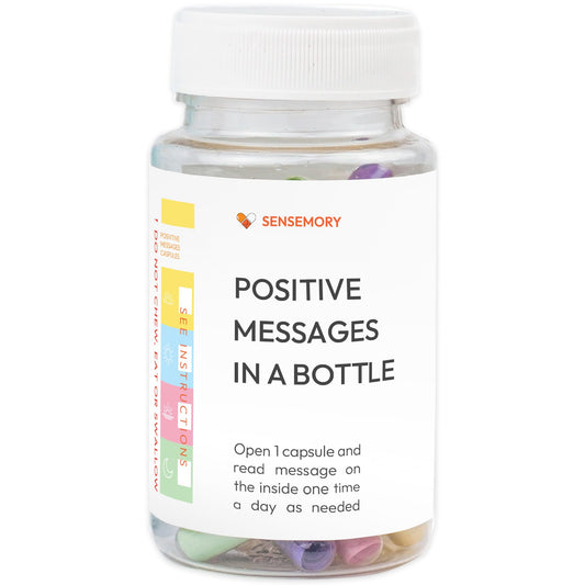 50 Pre-Written Positive Messages in a Bottle, Adult Stress Relief Gifts, Teacher Gifts, Positive Affirmation Gifts for Women, Thanksgiving Gifts, Self Care Kit Mediation, Unique Health Wellness Gifts