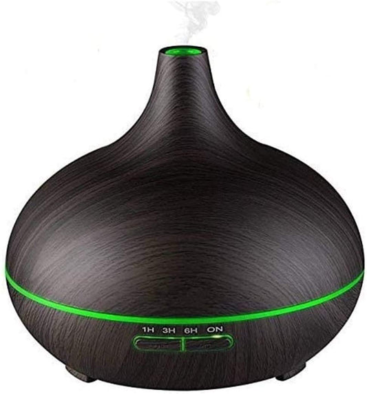 CAFFIA Essential Oil Diffuser, 300ml Aromatherapy Diffuser, Aroma Cool Mist Humidifier Gift Set, 4 Timer Setting, BPA-Free, Waterless Auto-Off, 7 Color LED Lights, for Home, Bedroom