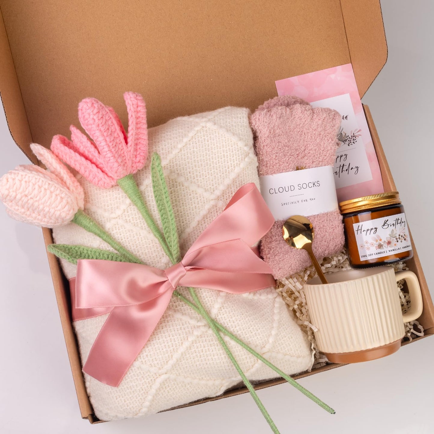 Birthday Gifts for Women, Self Care Gifts Get Well Soon Gifts Package, Relaxing Care Package, Birthday Gift Basket for Women, Happy Birthday Gifts for Her, Mom, Sister, Best Friend, Wife, Girlfriend, Coworker, Birthday Gifts Ideas