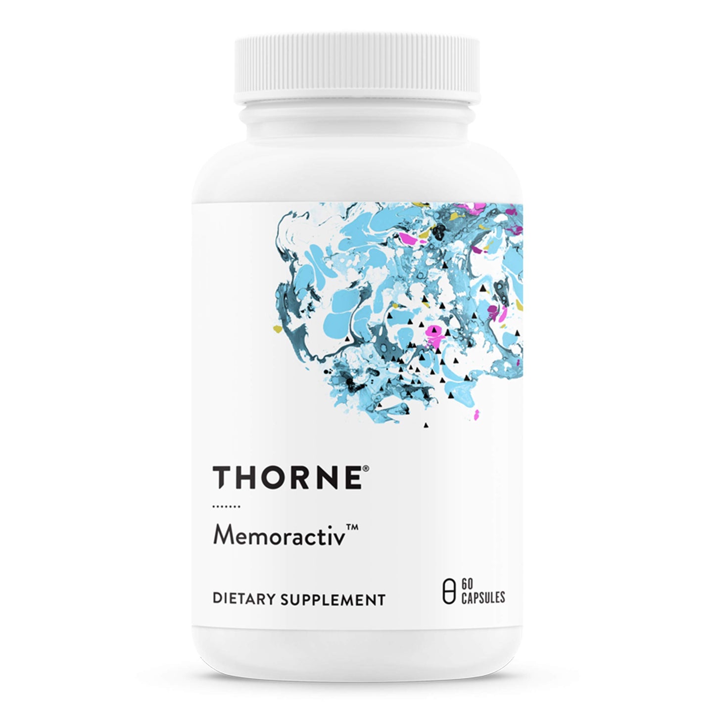 THORNE Basic B Complex (60 Capsules) & Memoractiv (60 Capsules) Bundle - Supports Brain Health, Cellular Energy Production & Focus - Gluten Free, Dairy Free