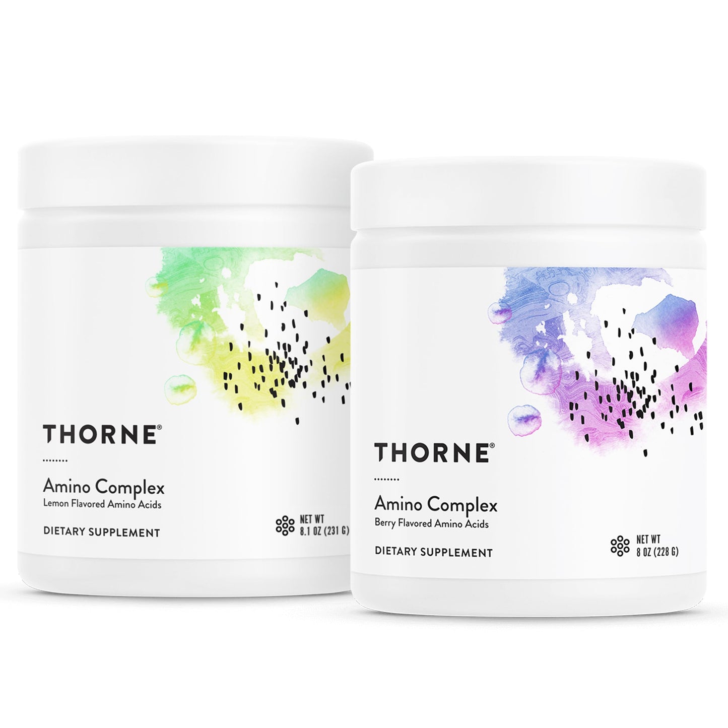 THORNE Amino Complex Bundle - Promotes Lean Muscle Mass and Energy Production - Lemon & Berry Flavors