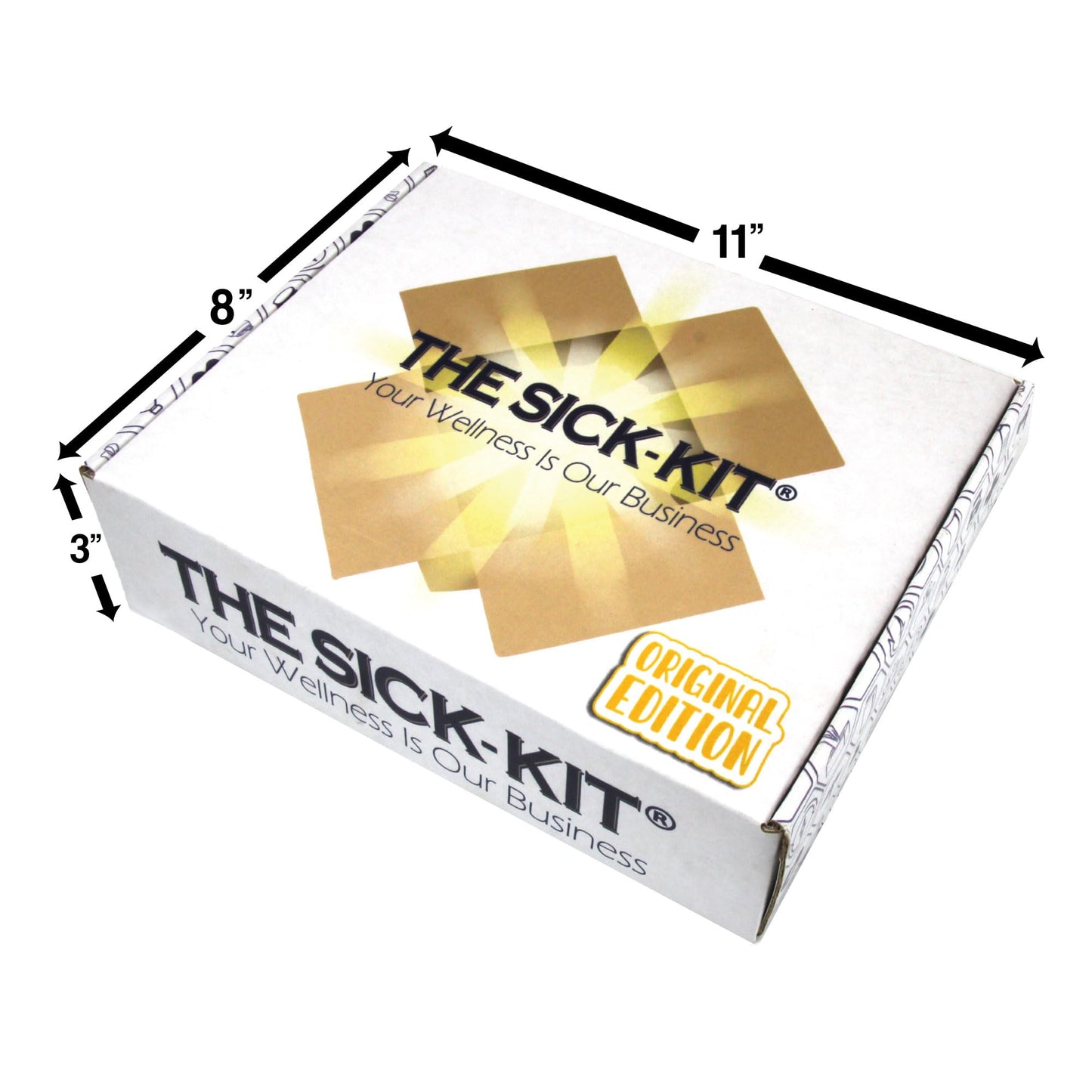 The Sick-Kit - 23 Feel Better Essentials Sick Days - The Original Wellness Box - Get Well Soon Gift Set Baskets Adults - Care Package 25 pc