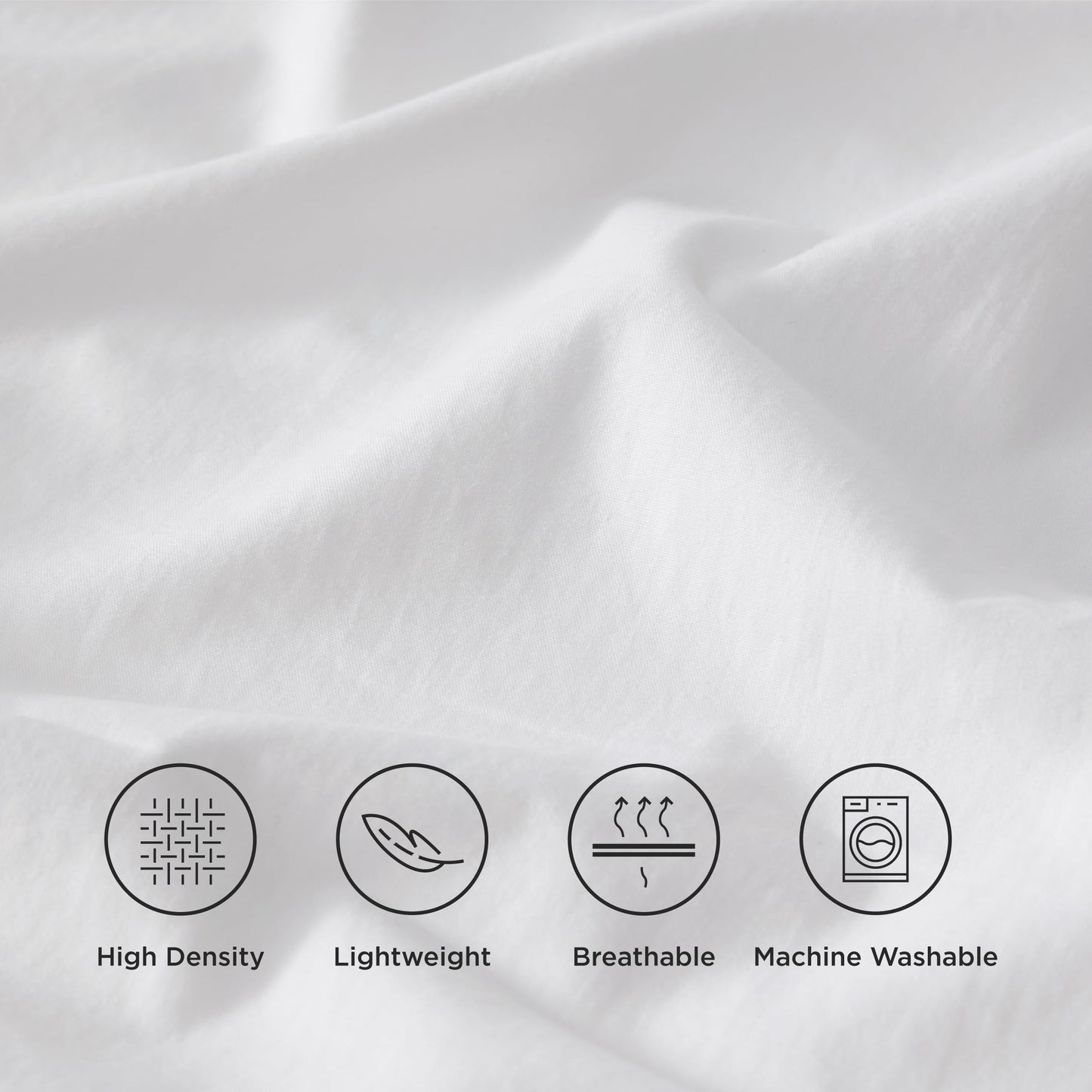 Bedsure Cotton Percale Queen Sheet Set - 100% Cotton Sheets for Queen Size Bed, Breathable & Crirsp Soft White Sheets, Deep Pocket Up to 16", Bed Linen Sheets & Pillowcases