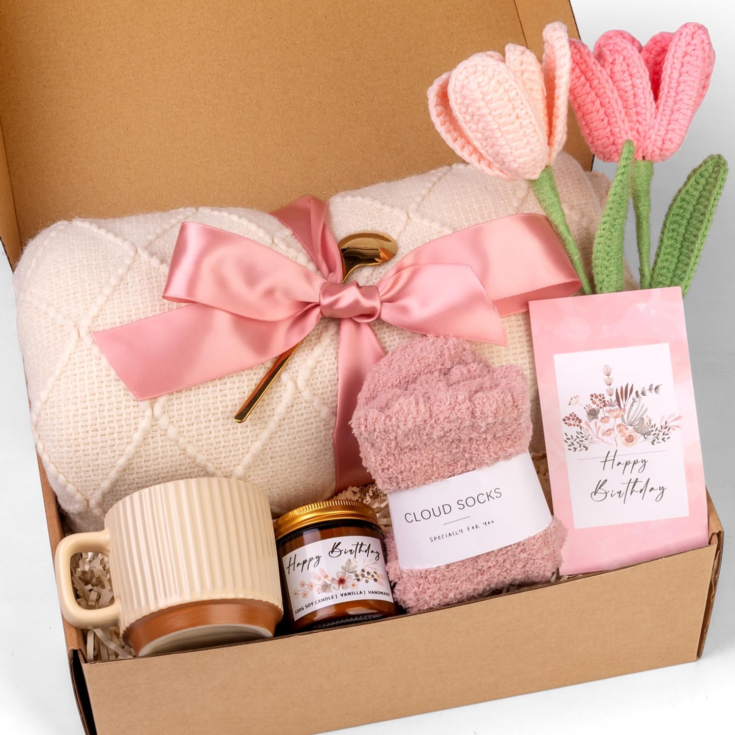 Birthday Gifts for Women, Self Care Gifts Get Well Soon Gifts Package, Relaxing Care Package, Birthday Gift Basket for Women, Happy Birthday Gifts for Her, Mom, Sister, Best Friend, Wife, Girlfriend, Coworker, Birthday Gifts Ideas