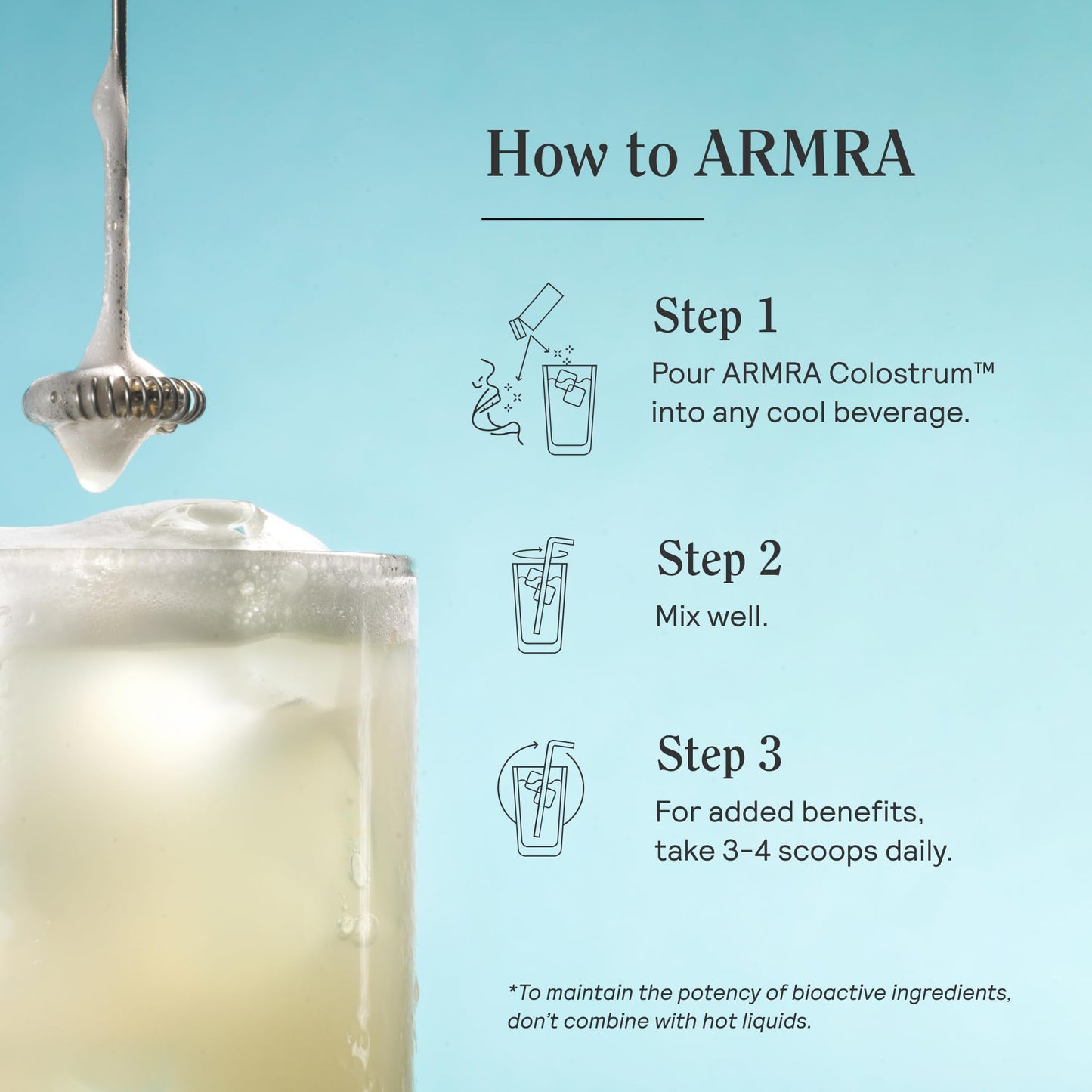 ARMRA Colostrum™ Premium Powder, Grass Fed, Gut Health Bloating Immunity Skin & Hair, Contains 400+ Bioactive Nutrients, Potent Bioavailable, Keto, Gluten & Fat Free (Unflavored | 30 Servings)