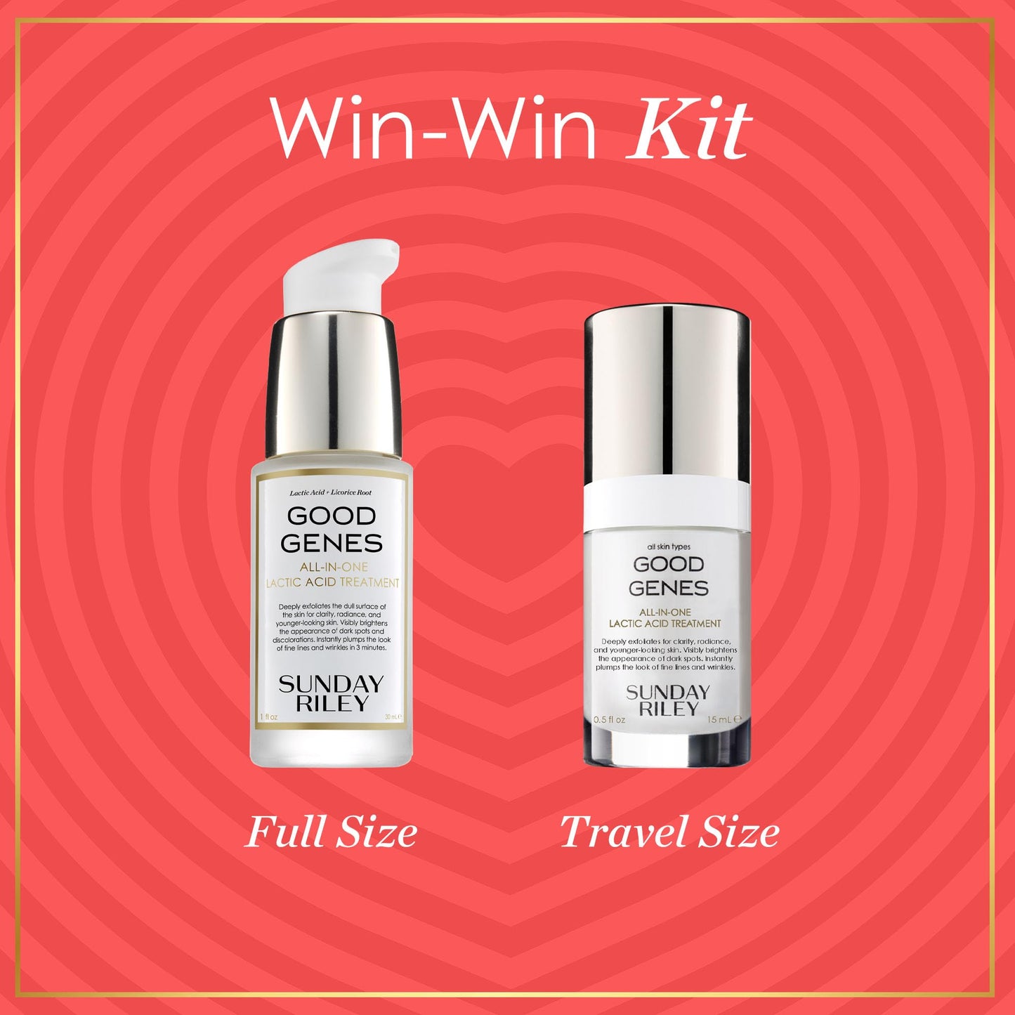 Sunday Riley Win Win Good Genes Lactic Acid Duo Skincare Set