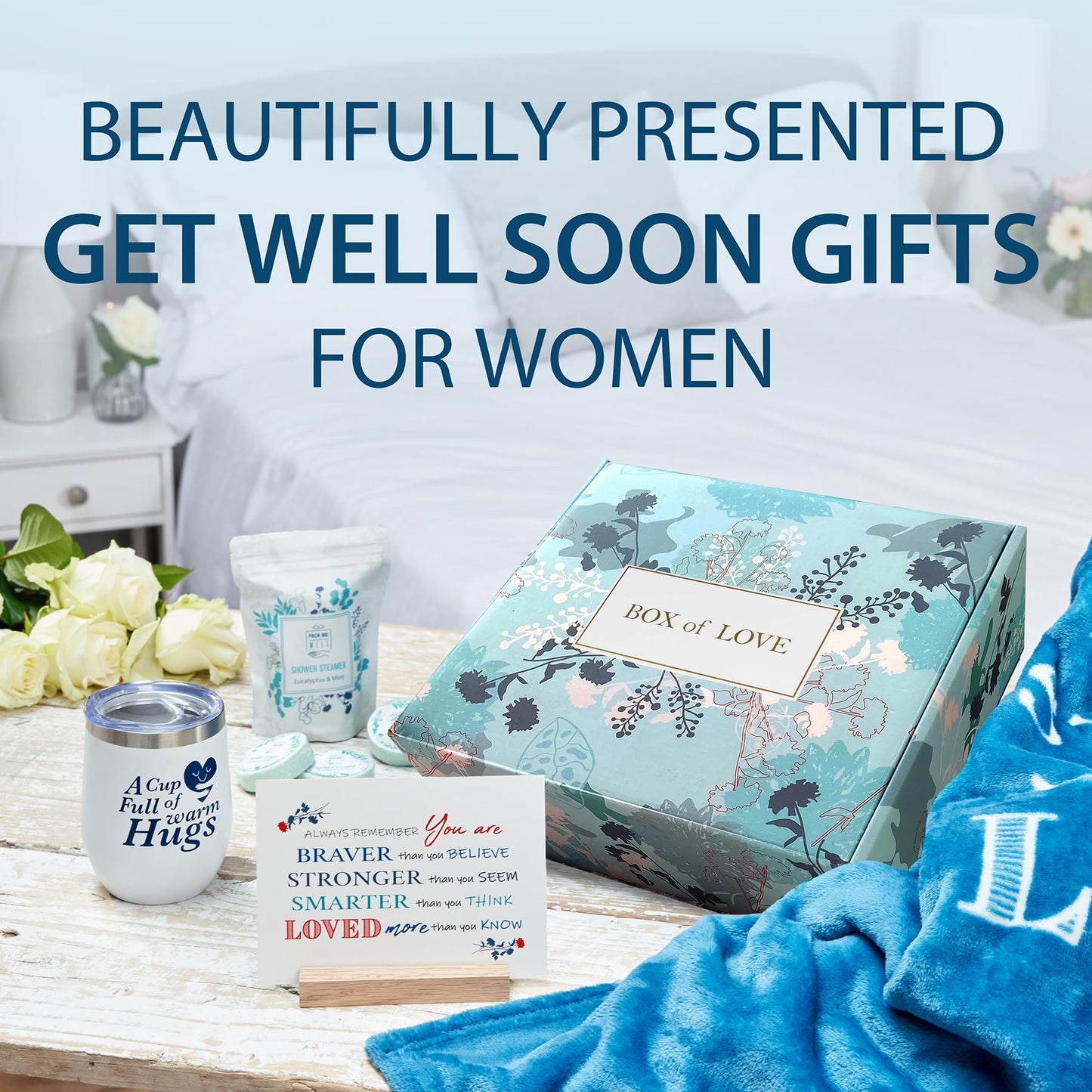 Cancer Care Gifts for Women - Care Package for Women - Get Well Soon Gift Baskets for Women - Get Well Gifts for Women - Chemo Care Package for Women – Cancer Gifts for Women - Care Package