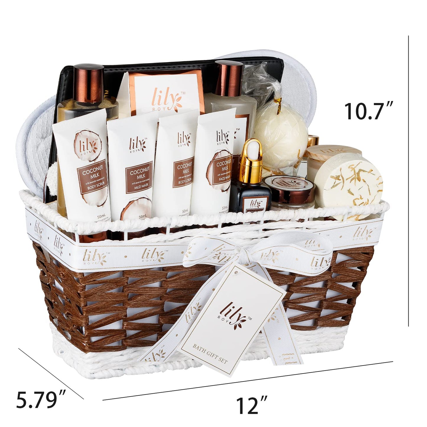 18 Pcs Spa Gift Basket Set for Women Men Bath and Body Gift Basket for Women Gifts Valentines Day Gifts Spa Gift Set for Birthday Gift Bath Spa Set Bath Kit Spa Kit Gift Set for Mothers Day Christmas