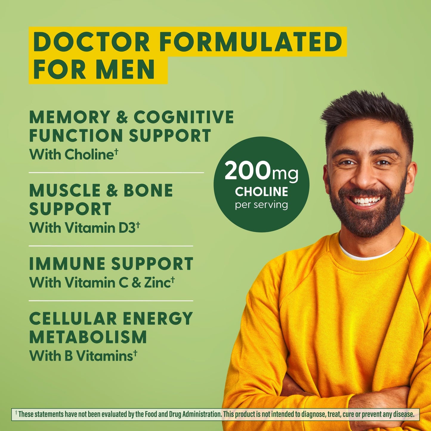 MegaFood Men's Advanced Multivitamin for Men - Doctor -Formulated - Choline, Vitamin B12, Vitamin D, Vitamin C & Zinc - Brain Health & Immune Support - Non-GMO - Vegetarian - 60 Tabs (30 Servings)