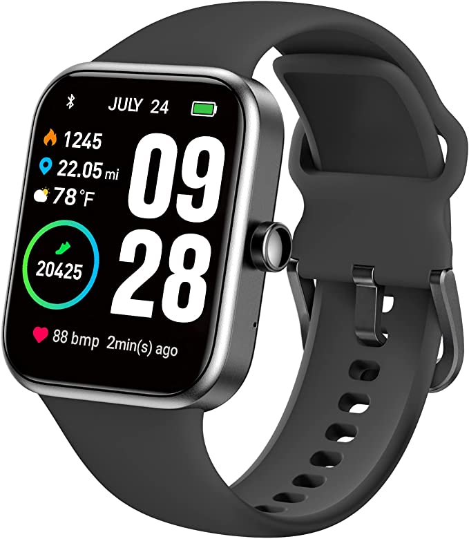 TOZO 44mm Smart Watch,  Alexa Built-in Fitness Tracker with Heart Rate and Blood Oxygen Monitor