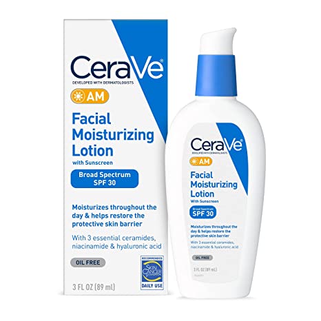 CeraVe SPF 30 Facial Moisturizing Lotion | Oil-Free Face Moisturizer with Sunscreen