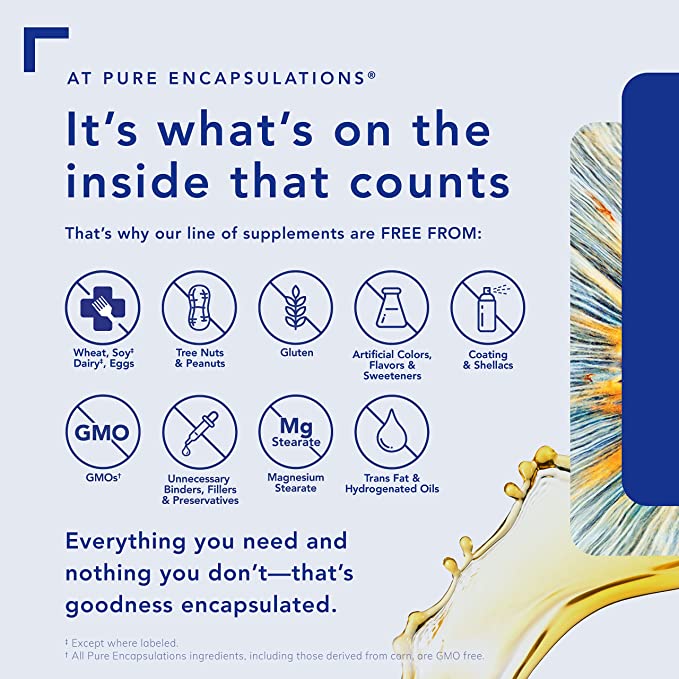 Pure Encapsulations O.N.E. Multivitamin | Once Daily Multivitamin with Antioxidant Complex Metafolin, CoQ10, and Lutein to Support Vision, Cognitive Function, and Cellular Health* | 120 Capsules